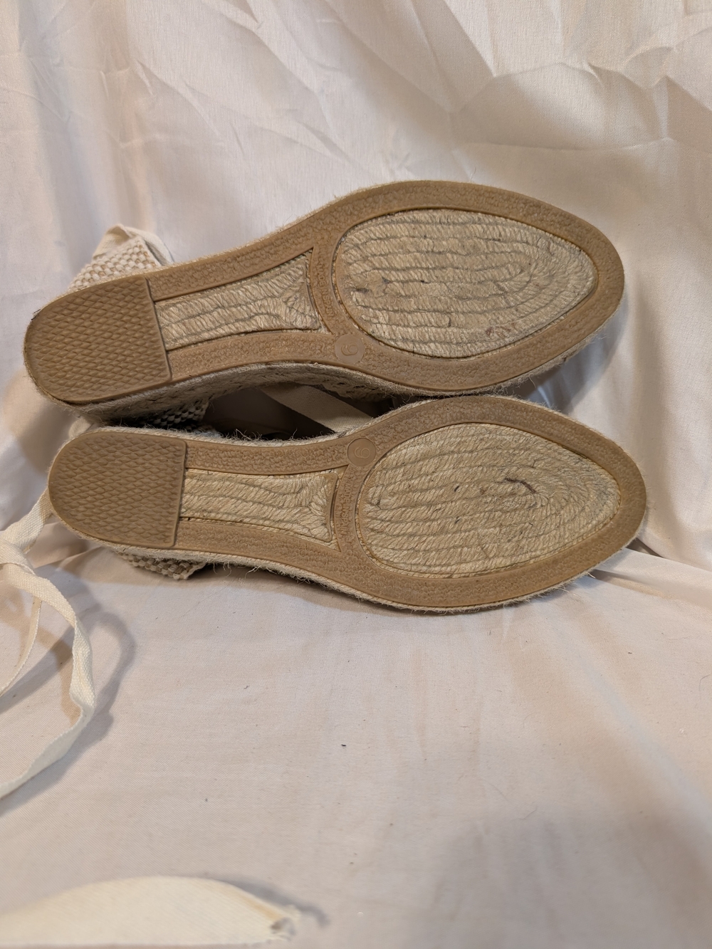 Woven Crochet Espadrille Ankle-Tie Wedge - Made In Spain - Picture 7 of 9